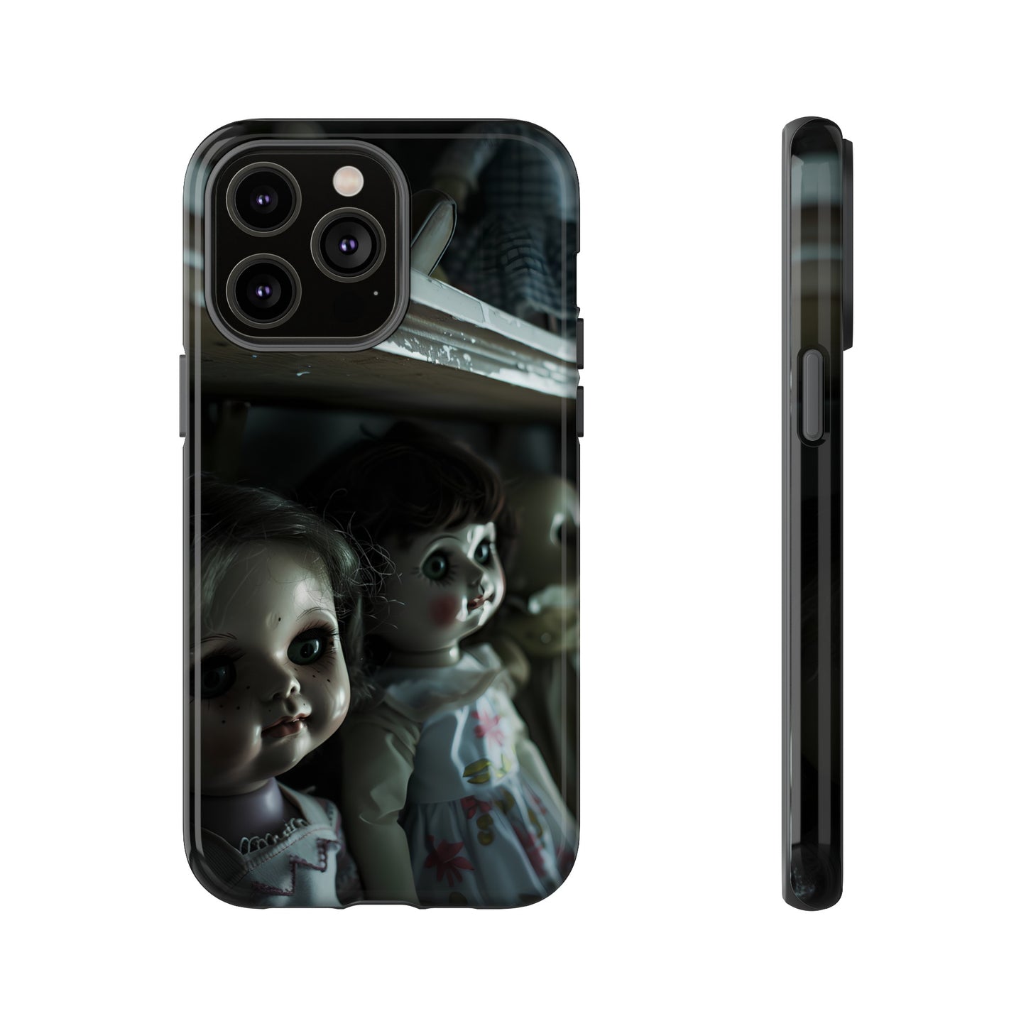 Creepy Dolls Phone Case – Eerie Vintage Doll Design for iPhone, Samsung Galaxy, and Google Pixel Devices