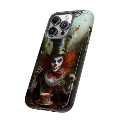 Mad Hatter Gothic Fantasy Phone Case - Dark Wonderland Design for iPhone, Samsung Galaxy, and Google Pixel Devices