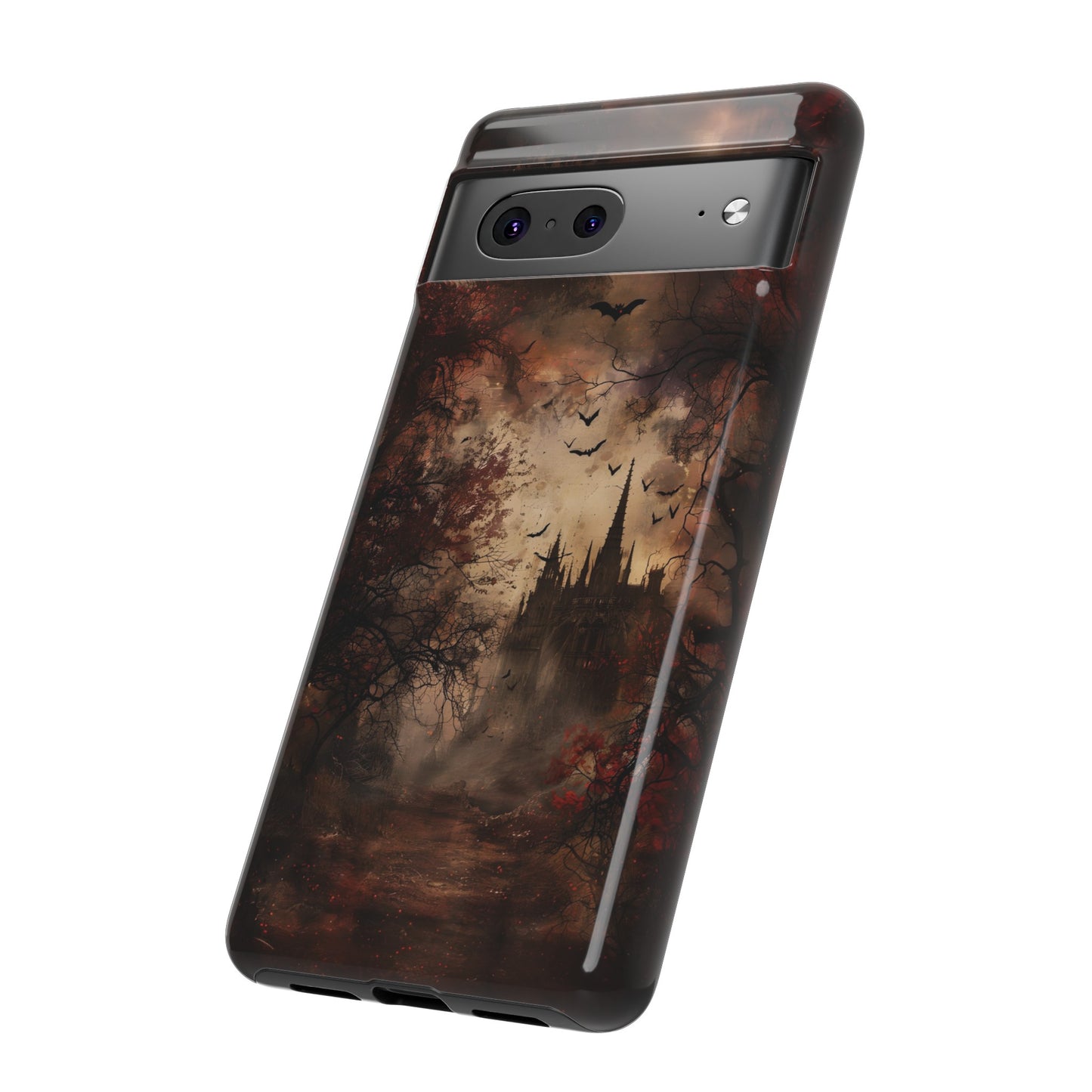 Gothic Castle Phone Case - Spooky Halloween Design for iPhone, Samsung Galaxy, Google Pixel Devices