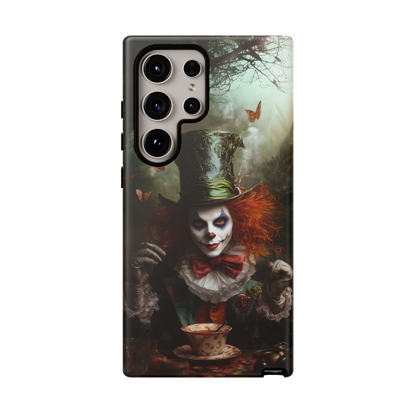 Mad Hatter Gothic Fantasy Phone Case - Dark Wonderland Design for iPhone, Samsung Galaxy, and Google Pixel Devices