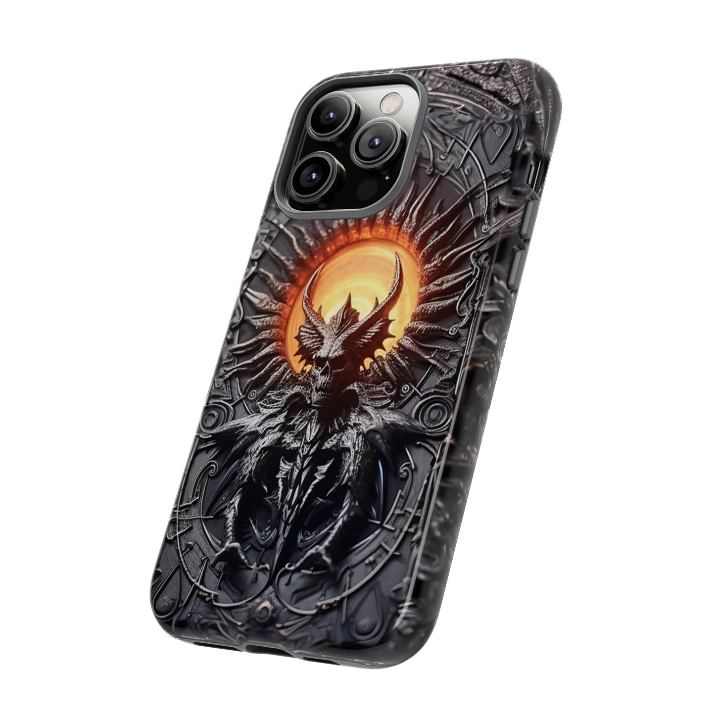 Skeletal Demonic King Phone Case – Ornate Gothic Design for iPhone, Samsung Galaxy, and Google Pixel Devices