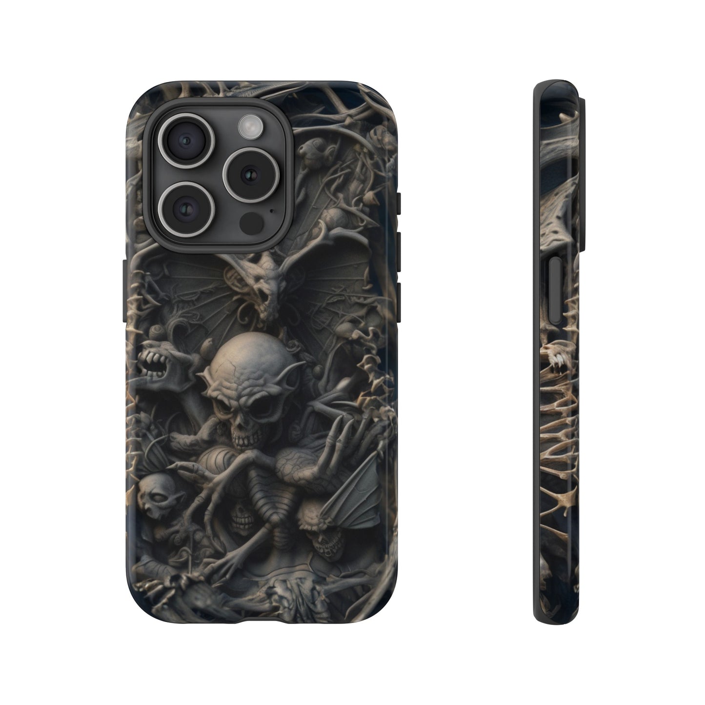 Those Who Dwell Below #1 Phone Case – Intricate Gothic Skeleton Design for iPhone, Samsung Galaxy, Google Pixel Devices