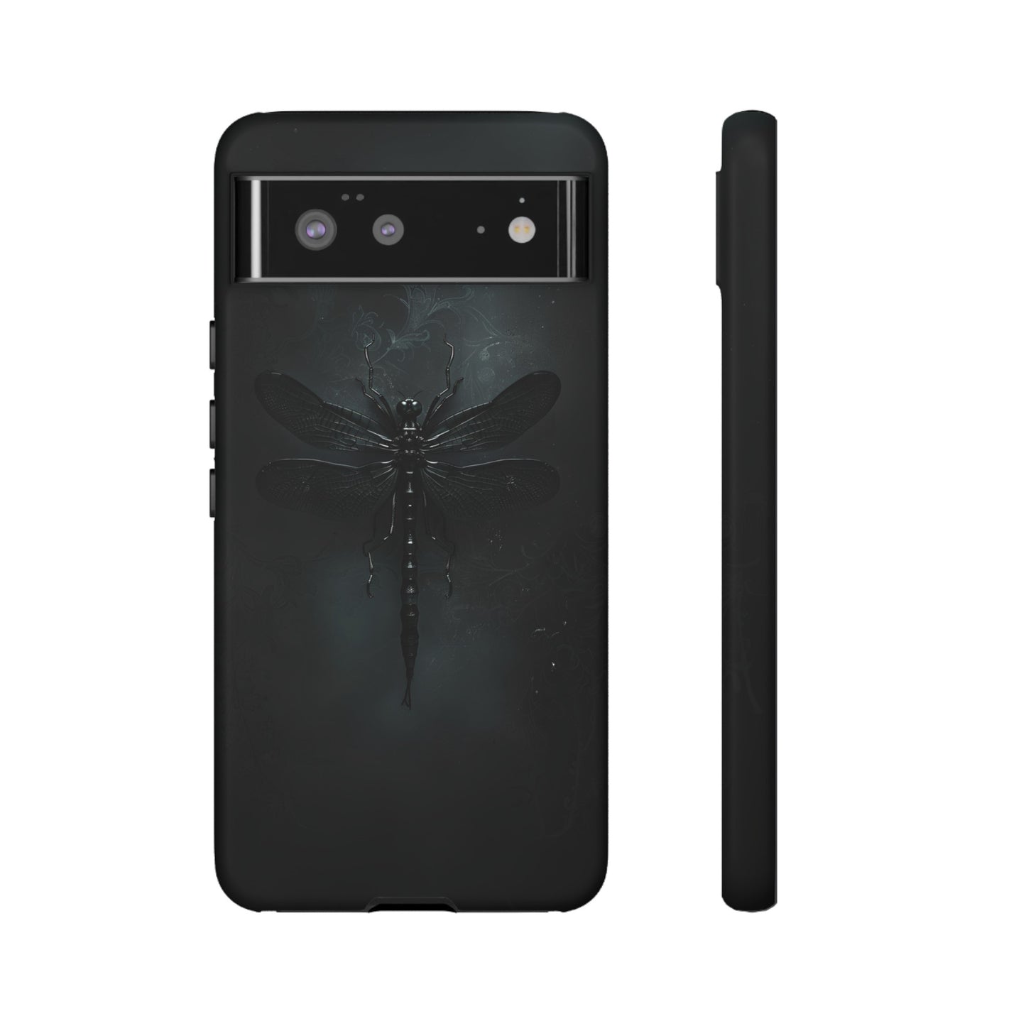 Gothic Dragonfly Phone Case – Dark Elegance Design for iPhone, Samsung Galaxy, and Google Pixel Devices