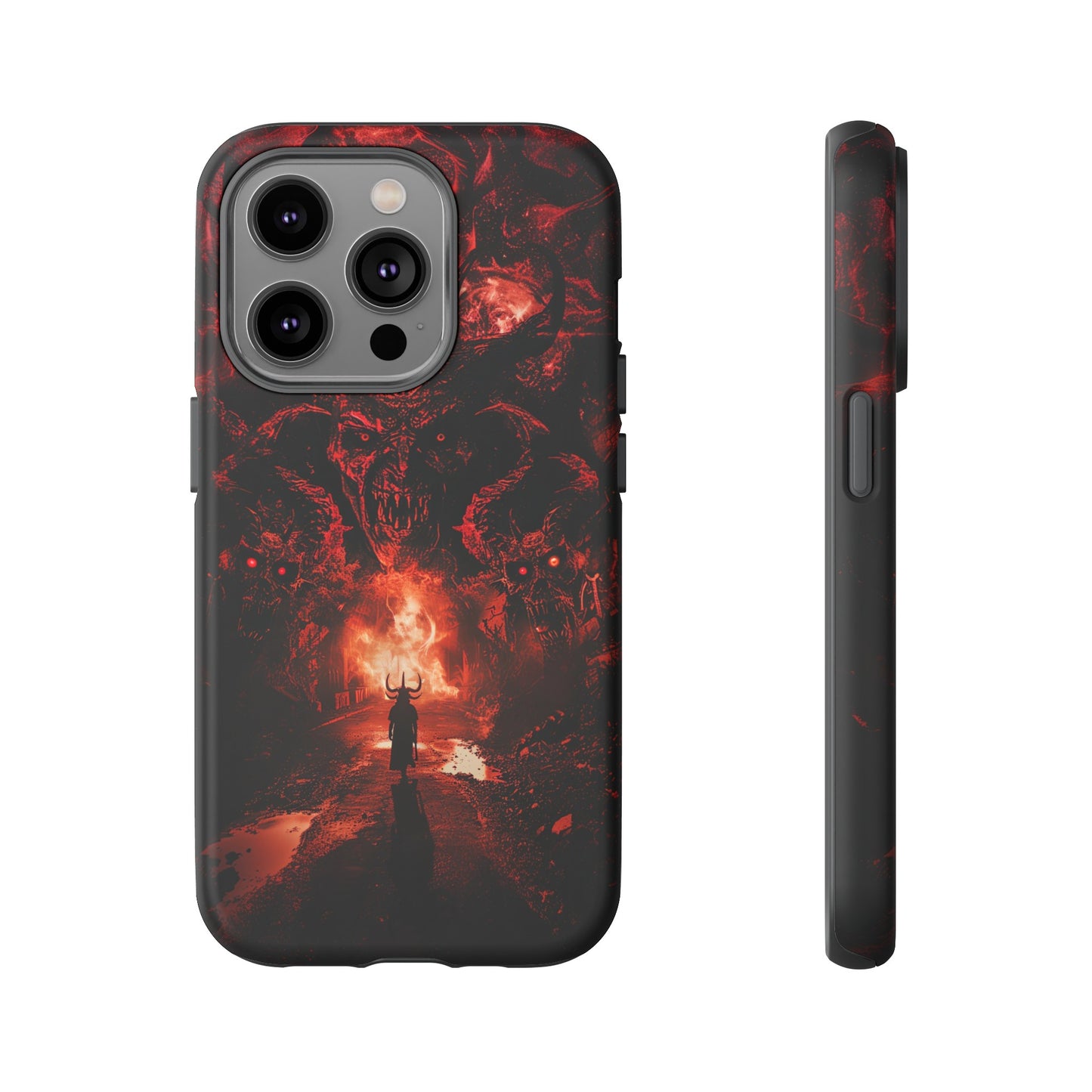 The Road to Hell Phone Case – Gothic Demon and Devil Design for iPhone, Samsung Galaxy, and Google Pixel Devices