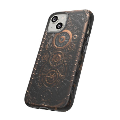 Gearworks 2 Phone Case – Steampunk Victorian Design with Gears and Clockwork for iPhone, Samsung Galaxy, and Google Pixel Devices