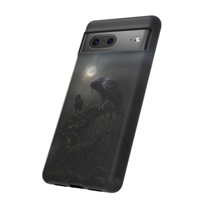 Gothic Raven Phone Case - Dark Crow Art for iPhone, Samsung Galaxy, and Google Pixel Devices