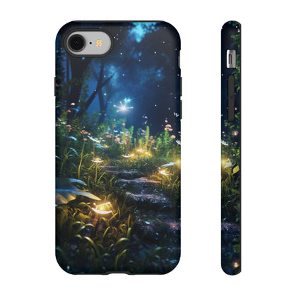 Fireflies in the Forest Tough Phone Case – Enchanting Summer Night Design for iPhone, Samsung Galaxy, and Google Pixel Devices