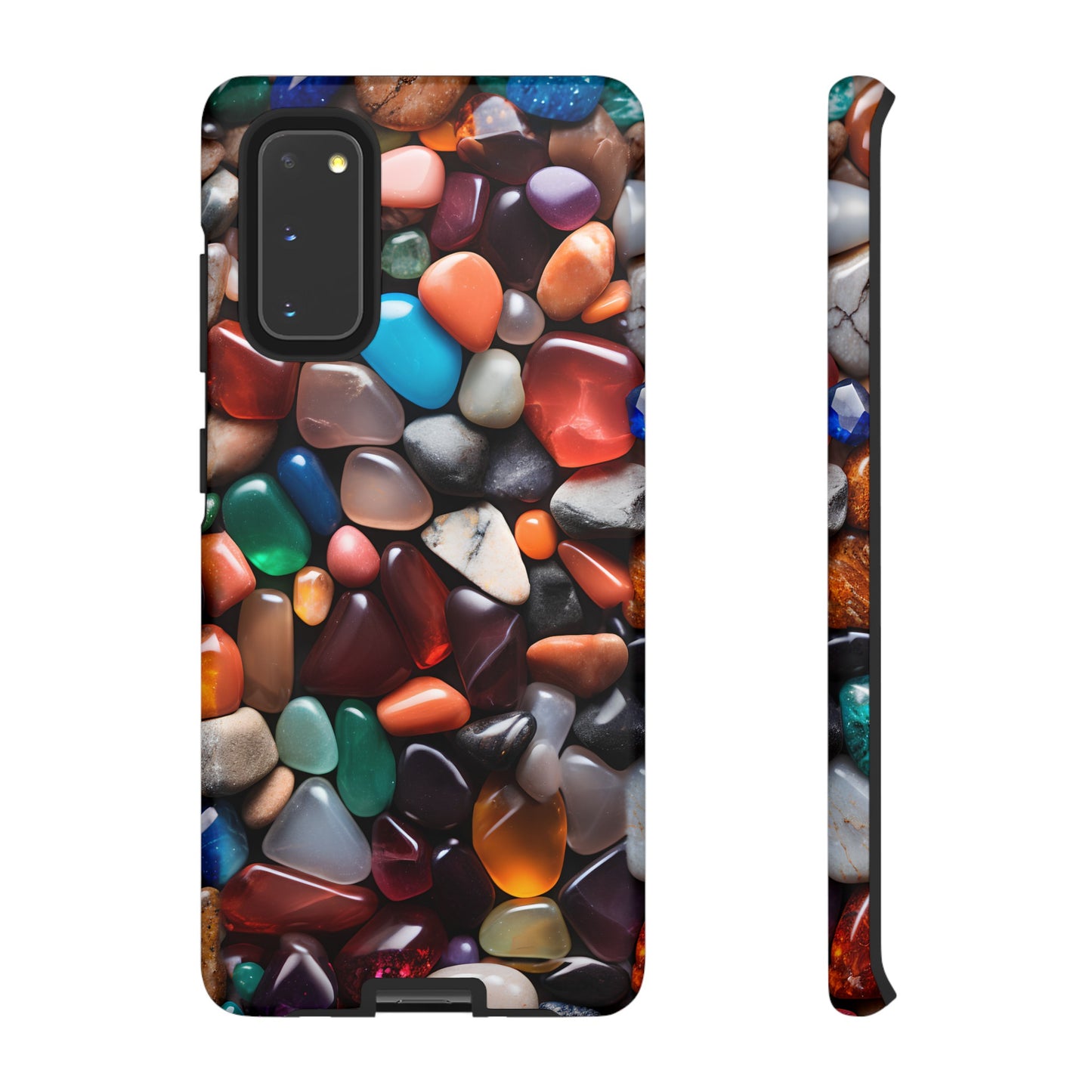 Colorful Stones Phone Case – Vibrant Polished Gemstone Design for iPhone, Samsung Galaxy, and Google Pixel Devices