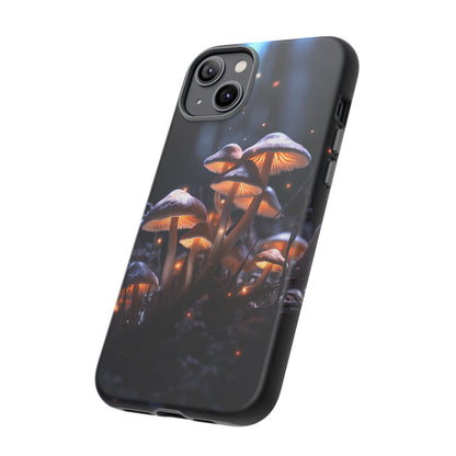 Glowing Mushrooms at Night Phone Case – Enchanting Fantasy Forest Design for iPhone, Samsung Galaxy, and Google Pixel Devices