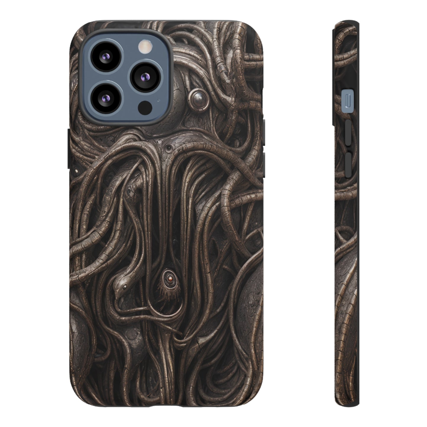 Biomechanical Horror 4 Phone Case – Futuristic Alien Design for iPhone, Samsung Galaxy, and Google Pixel Devices