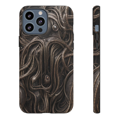 Biomechanical Horror 4 Phone Case – Futuristic Alien Design for iPhone, Samsung Galaxy, and Google Pixel Devices