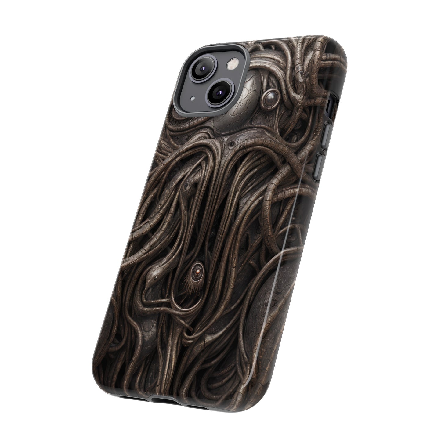 Biomechanical Horror 4 Phone Case – Futuristic Alien Design for iPhone, Samsung Galaxy, and Google Pixel Devices