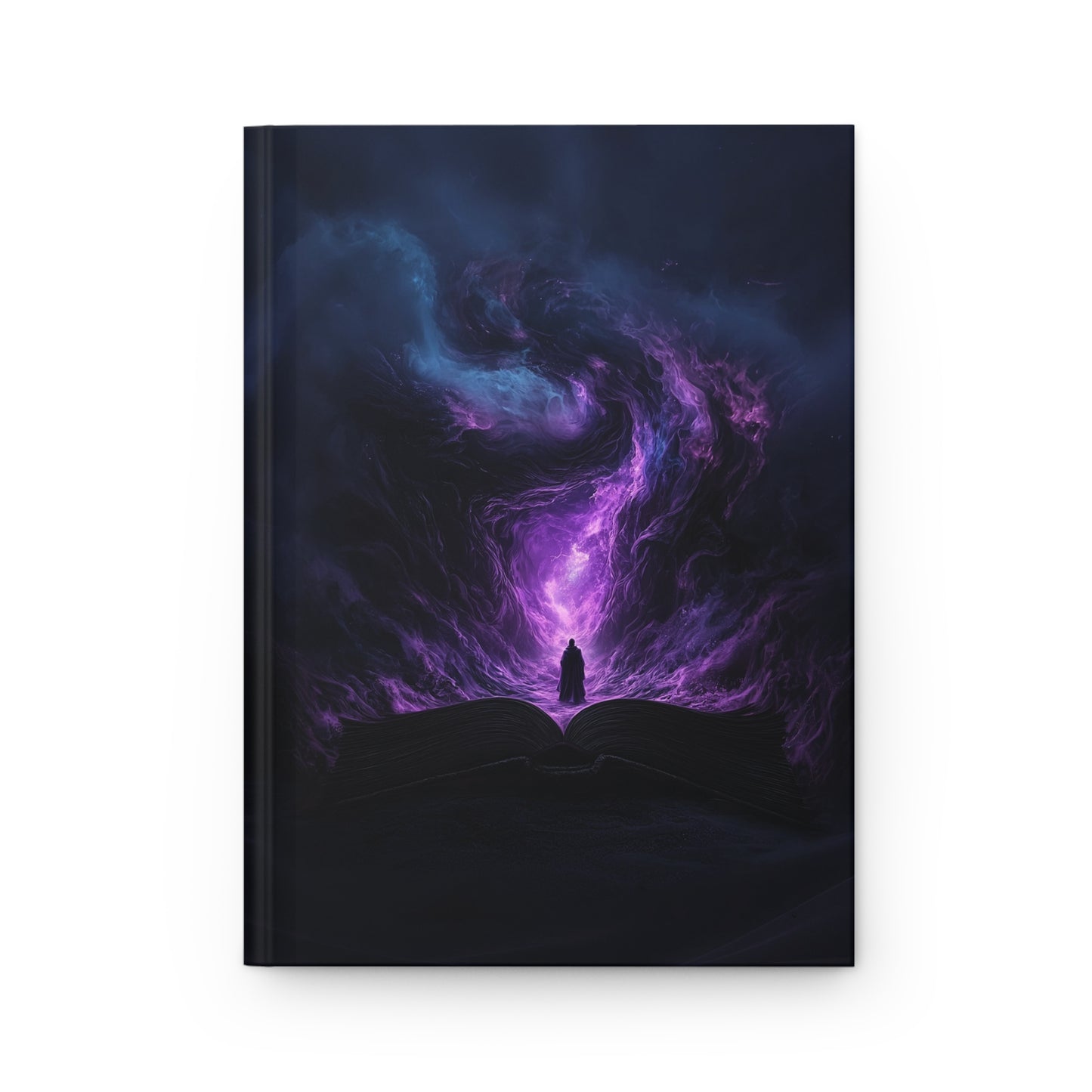 Mystical Universe Journal with Purple Vortex Design - Hardcover Notebook