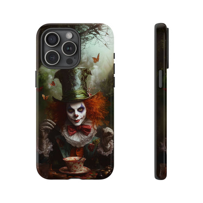 Mad Hatter Gothic Fantasy Phone Case - Dark Wonderland Design for iPhone, Samsung Galaxy, and Google Pixel Devices