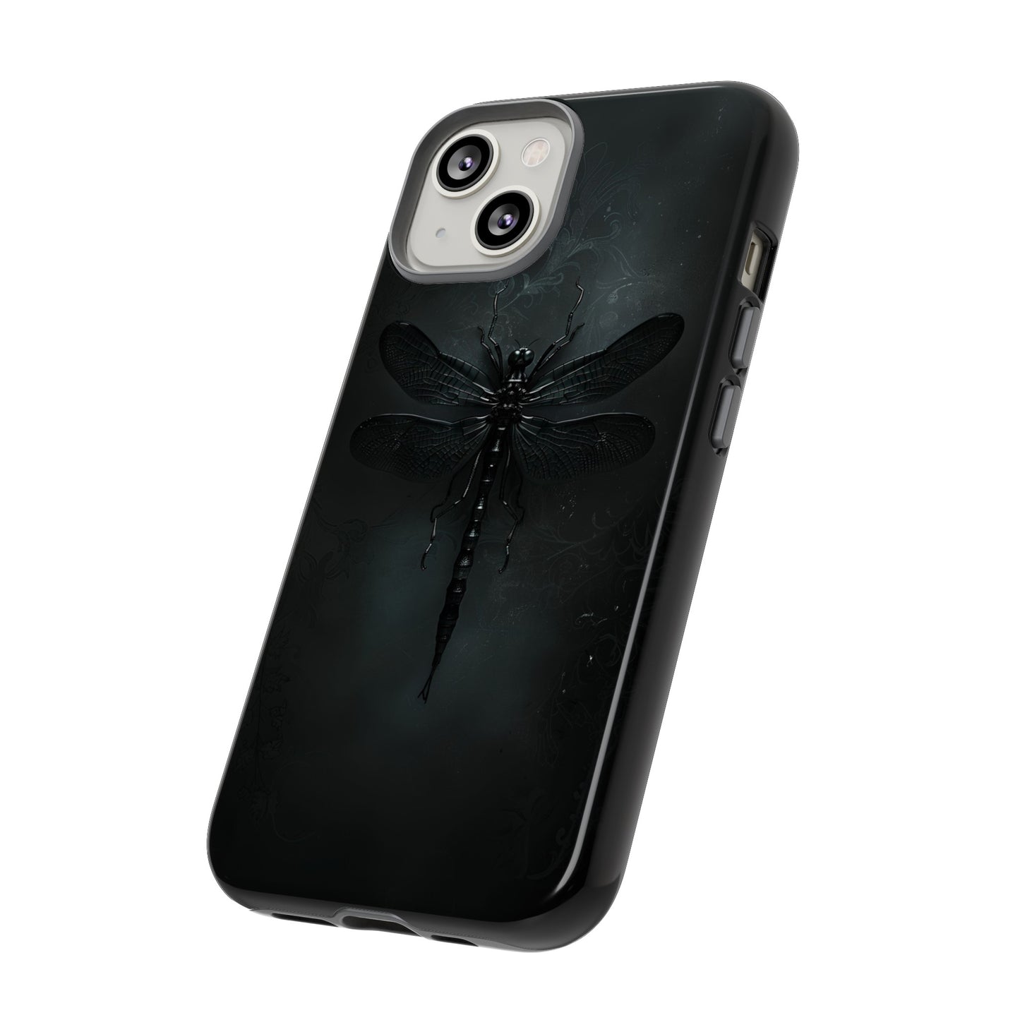 Gothic Dragonfly Phone Case – Dark Elegance Design for iPhone, Samsung Galaxy, and Google Pixel Devices