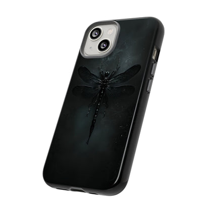 Gothic Dragonfly Phone Case – Dark Elegance Design for iPhone, Samsung Galaxy, and Google Pixel Devices