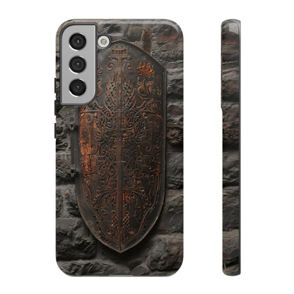 Medieval Shield Phone Case - Ornate Ancient Armor Design for iPhone and Samsung Galaxy Devices