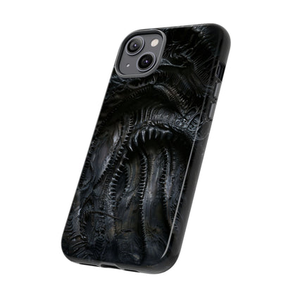 Surreal Biomechanical Phone Case - Gothic Sci-Fi Art for iPhone, Samsung Galaxy, and Google Pixel Devices