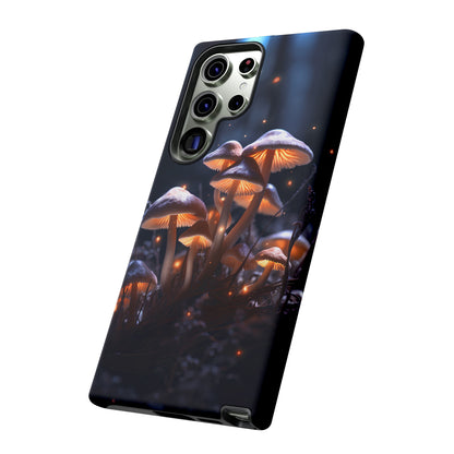 Glowing Mushrooms at Night Phone Case – Enchanting Fantasy Forest Design for iPhone, Samsung Galaxy, and Google Pixel Devices