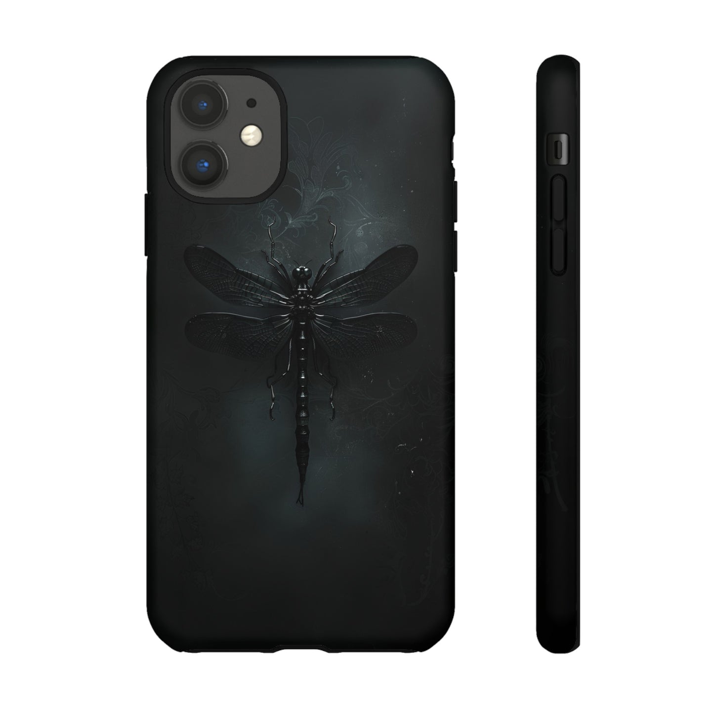 Gothic Dragonfly Phone Case – Dark Elegance Design for iPhone, Samsung Galaxy, and Google Pixel Devices