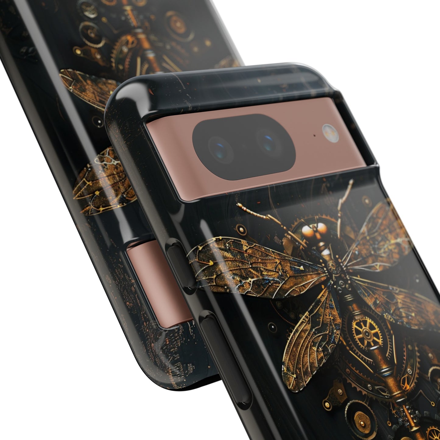 Steampunk Dragonfly Phone Case - Intricate Gear Design for iPhone, Samsung Galaxy, Google Pixel Devices