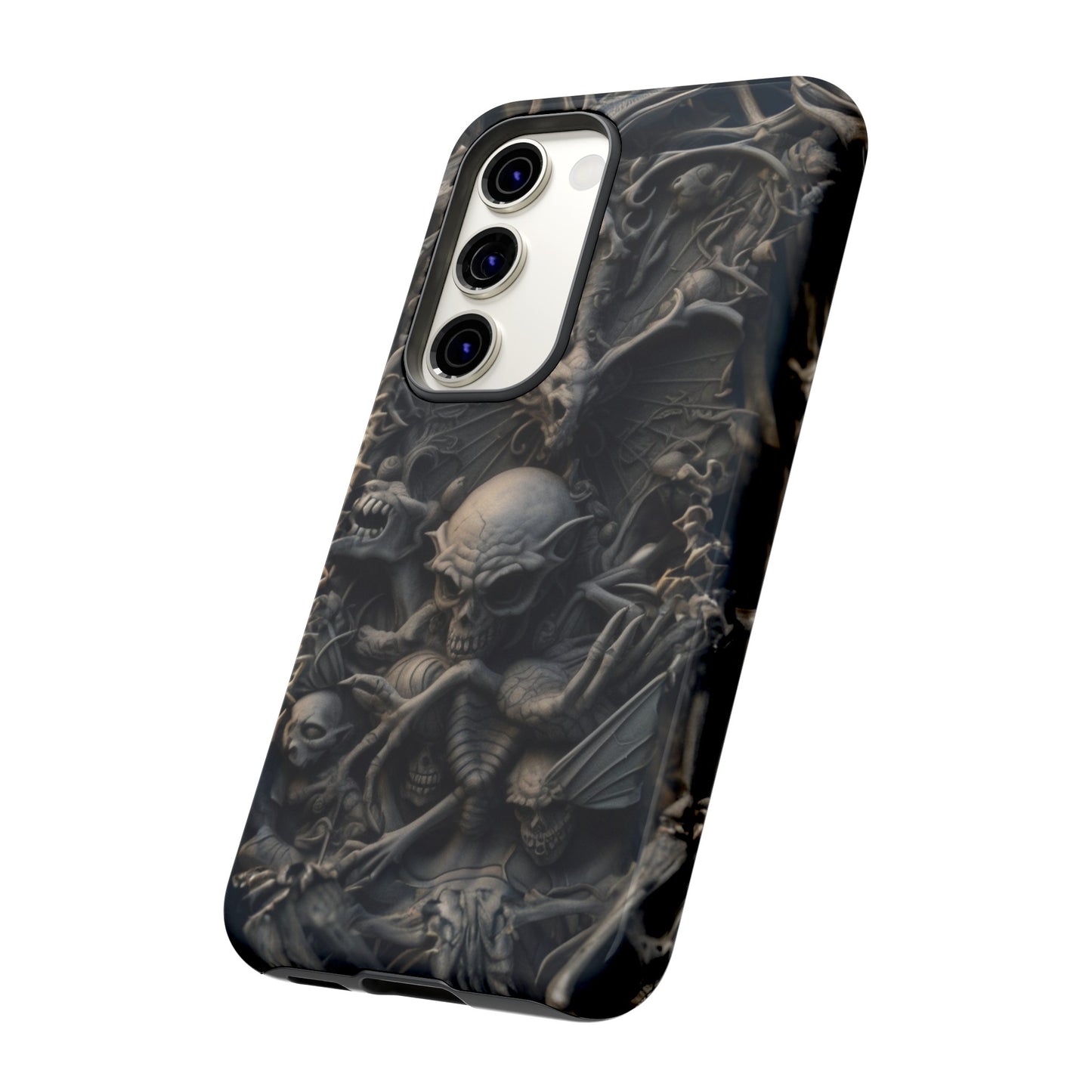 Those Who Dwell Below #1 Phone Case – Intricate Gothic Skeleton Design for iPhone, Samsung Galaxy, Google Pixel Devices