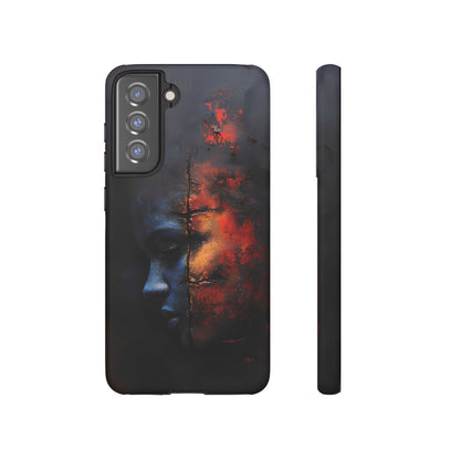 Abstract Duality Art Phone Case - Bold Modern Design