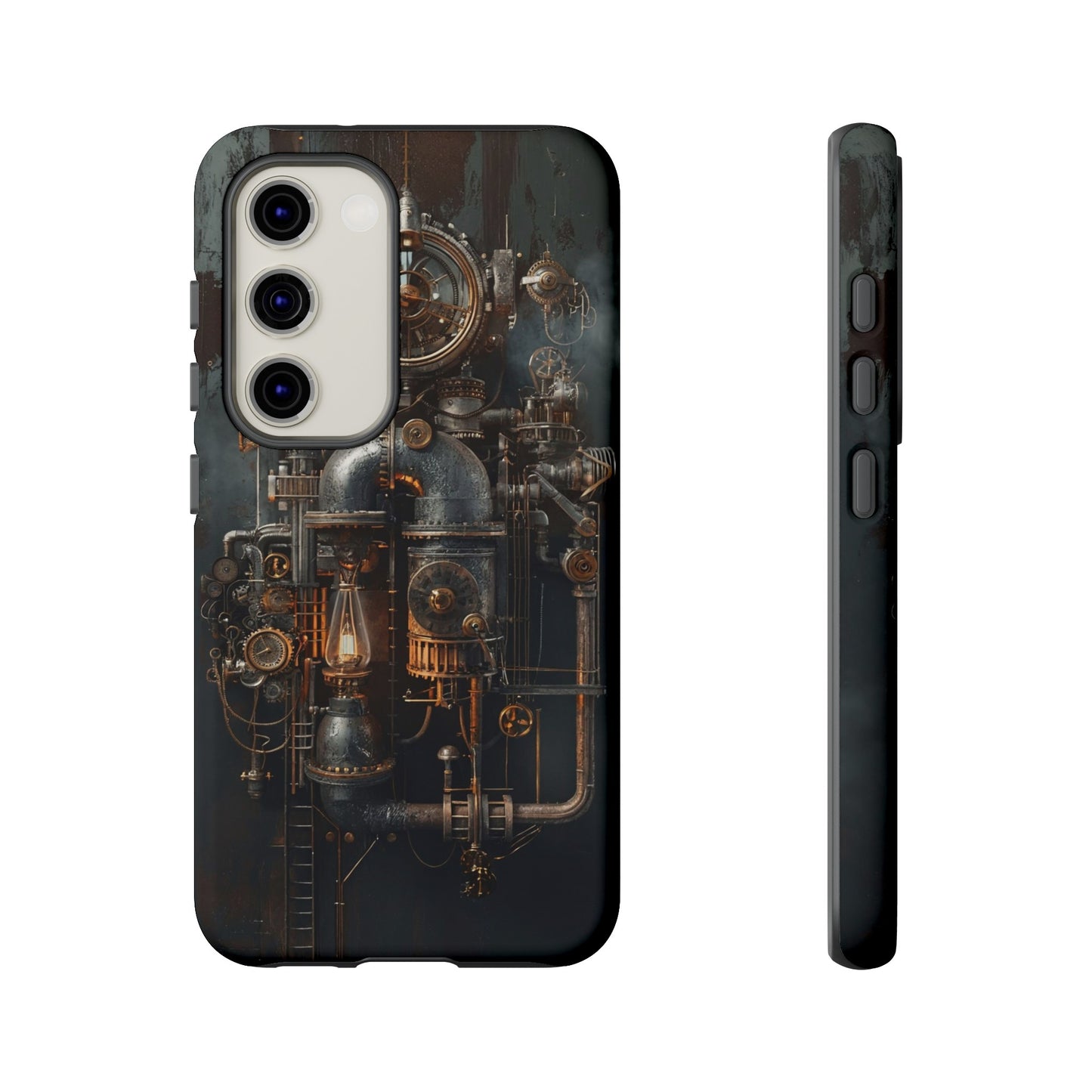 Steampunk Machine #2 Phone Case - Intricate Industrial Design for iPhone, Samsung Galaxy, Google Pixel Devices, Victorian Design Gears