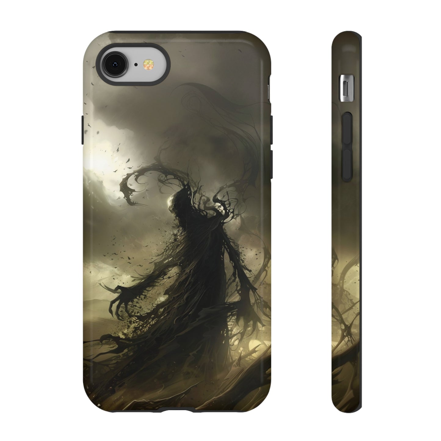 Dark Spirit Phone Case – Grim Reaper Haunting Design for iPhone, Samsung Galaxy, and Google Pixel Devices