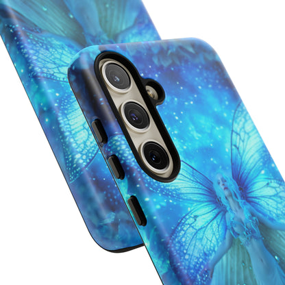 Blue Cosmic Fairy Phone Case – Enchanting Fae Design for iPhone, Samsung Galaxy, and Google Pixel Devices