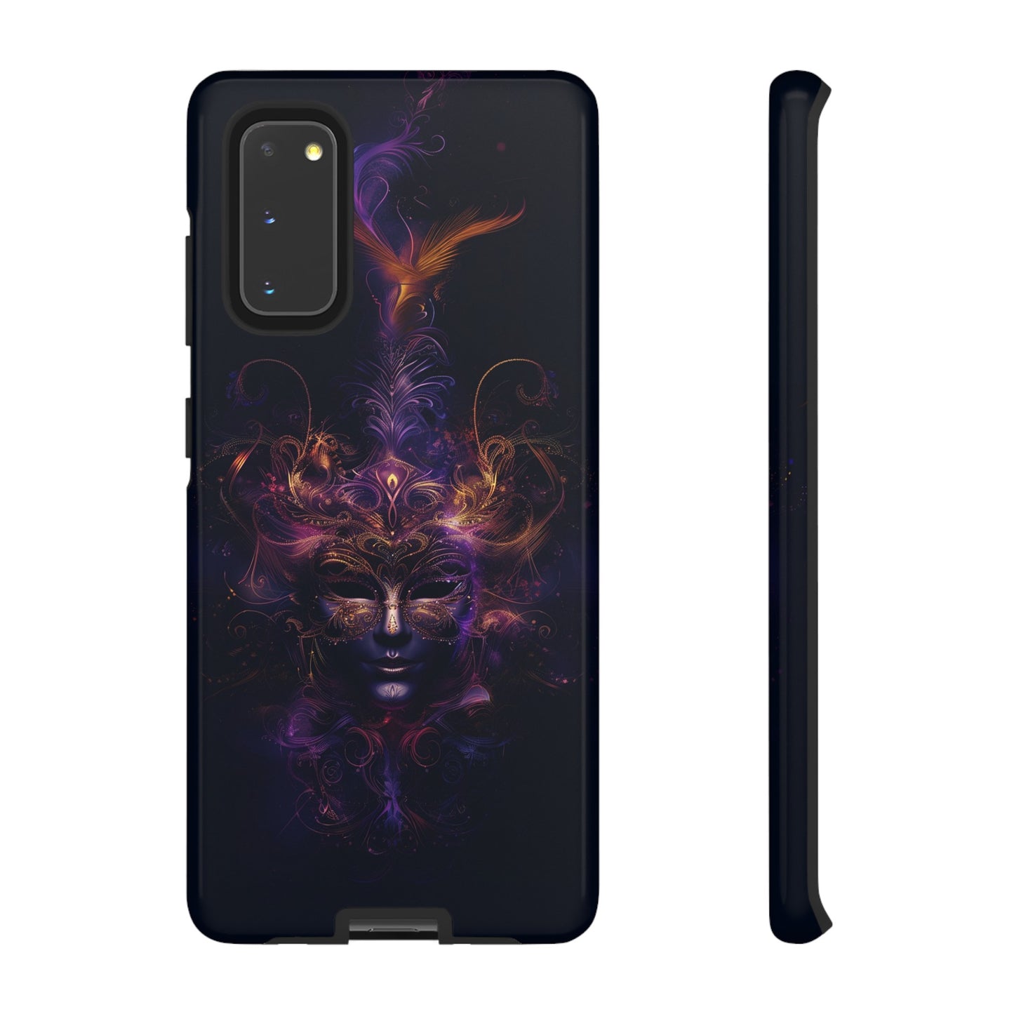 Elegant Masquerade Mask Phone Case for iPhone, Samsung Galaxy, and Google Pixel Devices - Mystical Design