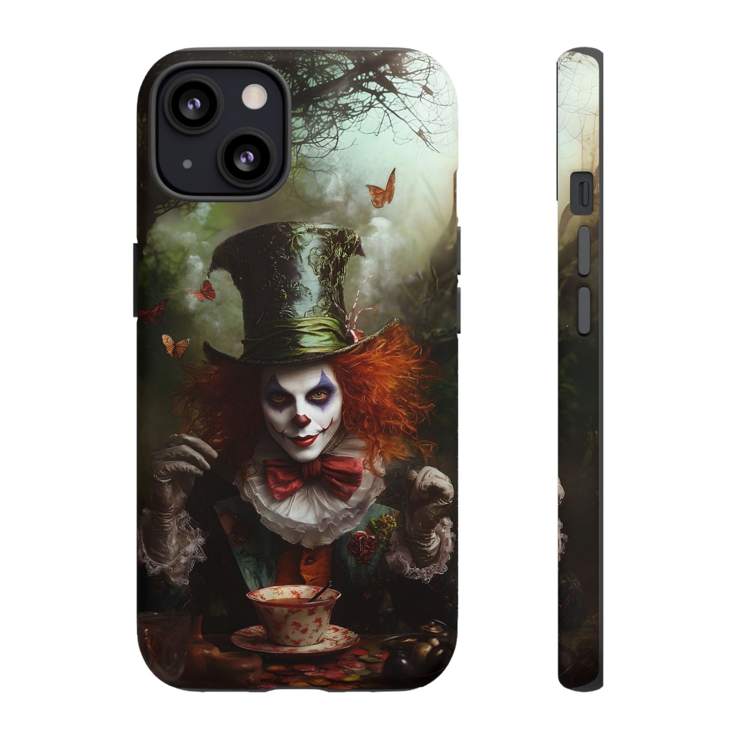 Mad Hatter Gothic Fantasy Phone Case - Dark Wonderland Design for iPhone, Samsung Galaxy, and Google Pixel Devices