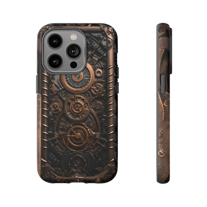 Gearworks 2 Phone Case – Steampunk Victorian Design with Gears and Clockwork for iPhone, Samsung Galaxy, and Google Pixel Devices