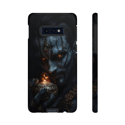 Dark Djinn Warrior Phone Case - Intricate Fantasy Art Protective Cover for iPhone, Samsung Galaxy, and Google Pixel Devices