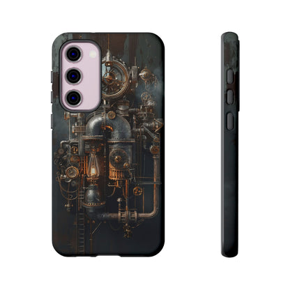 Steampunk Machine #2 Phone Case - Intricate Industrial Design for iPhone, Samsung Galaxy, Google Pixel Devices, Victorian Design Gears