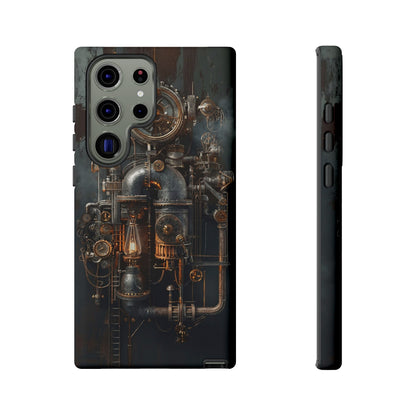 Steampunk Machine #2 Phone Case - Intricate Industrial Design for iPhone, Samsung Galaxy, Google Pixel Devices, Victorian Design Gears