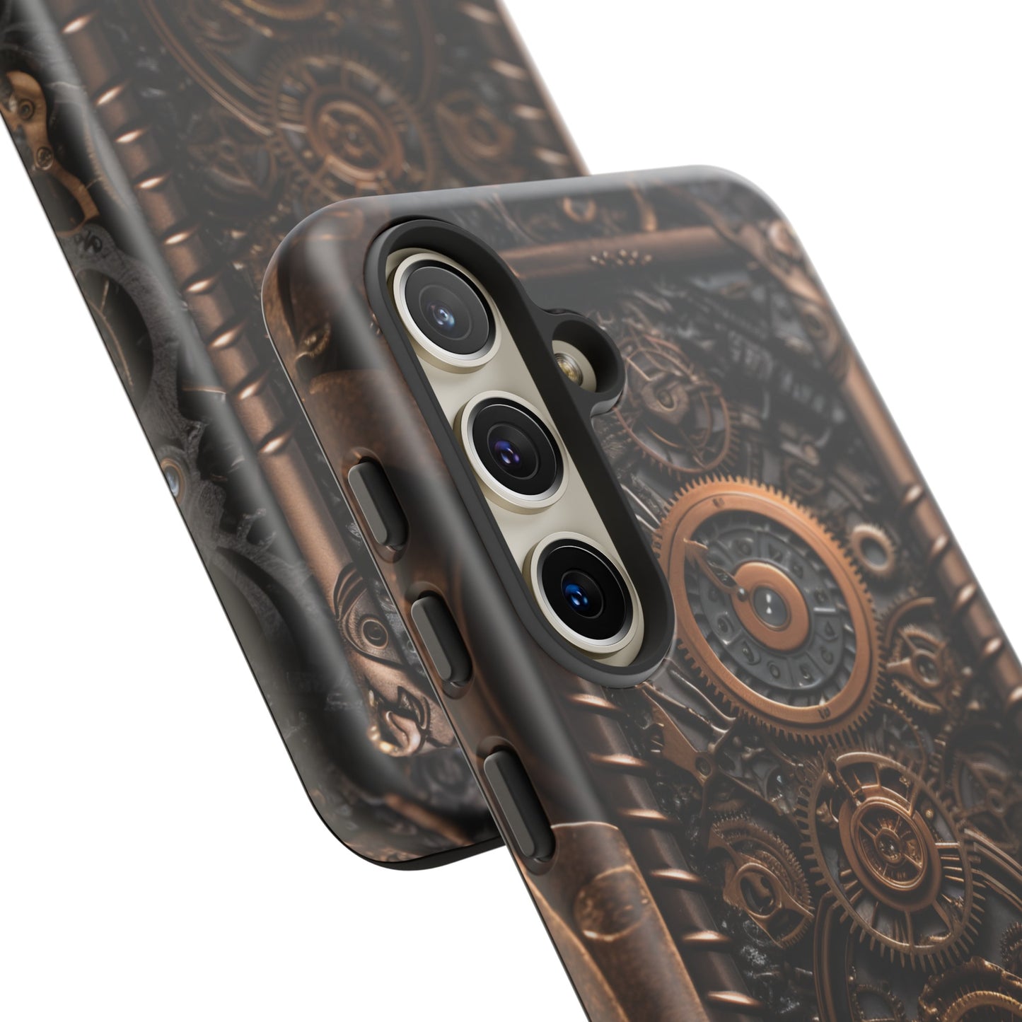 Gearworks 2 Phone Case – Steampunk Victorian Design with Gears and Clockwork for iPhone, Samsung Galaxy, and Google Pixel Devices