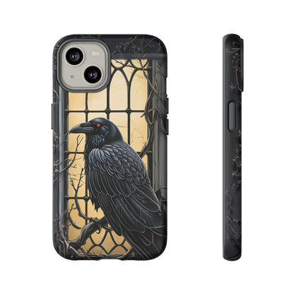 The Raven Phone Case – Edgar Allan Poe Inspired Gothic Design for iPhone, Samsung Galaxy, and Google Pixel Devices