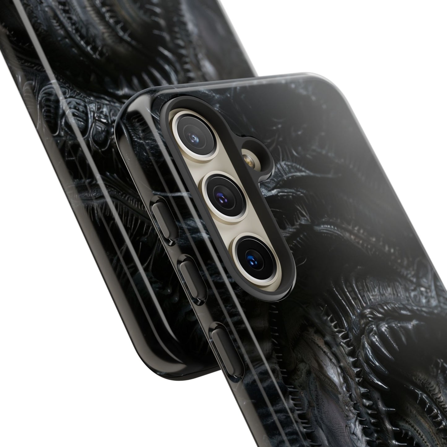 Surreal Biomechanical Phone Case - Gothic Sci-Fi Art for iPhone, Samsung Galaxy, and Google Pixel Devices