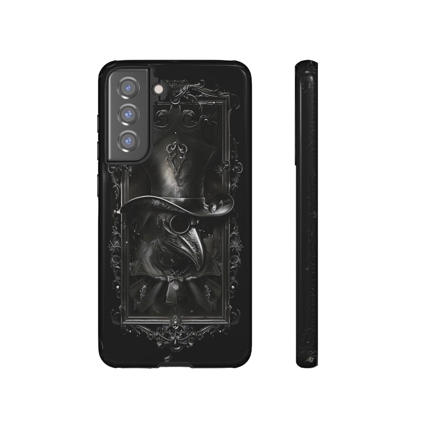 Gothic Plague Doctor Phone Case - Mysterious and Dark Design for iPhone, Samsung Galaxy, and Google Pixel Devices