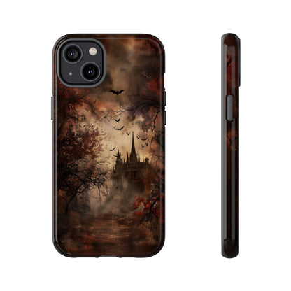 Gothic Castle Phone Case - Spooky Halloween Design for iPhone, Samsung Galaxy, Google Pixel Devices