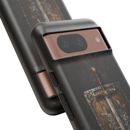 Medieval Sword and Shield Phone Case - For iPhone, Samsung Galaxy, and Google Pixel Devices