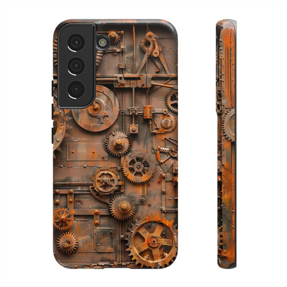 Rusted Steampunk Gearworks Phone Case for iPhone, Samsung Galaxy, and Google Pixel Devices