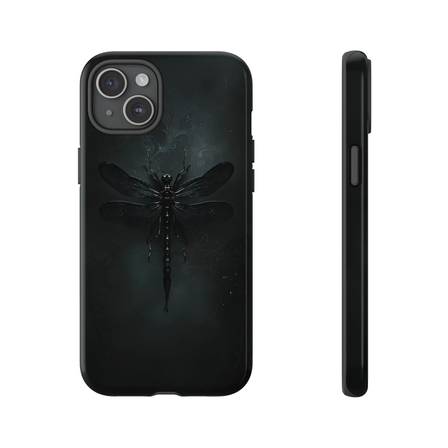 Gothic Dragonfly Phone Case – Dark Elegance Design for iPhone, Samsung Galaxy, and Google Pixel Devices