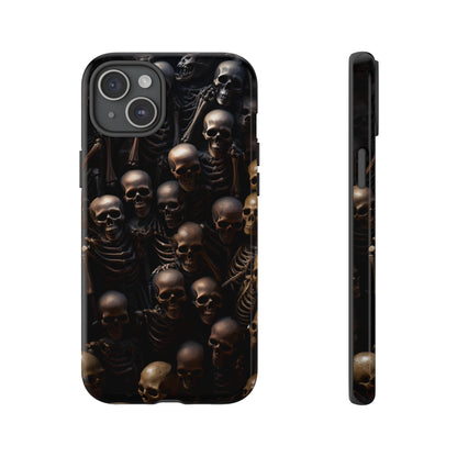 Skeletal Grave Phone Case – Halloween Horror Skeleton Design for iPhone, Samsung Galaxy, and Google Pixel Devices