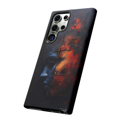 Abstract Duality Art Phone Case - Bold Modern Design