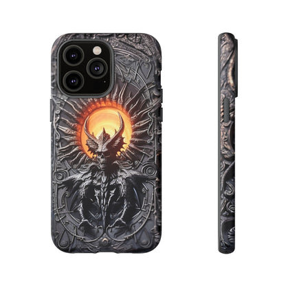 Skeletal Demonic King Phone Case – Ornate Gothic Design for iPhone, Samsung Galaxy, and Google Pixel Devices