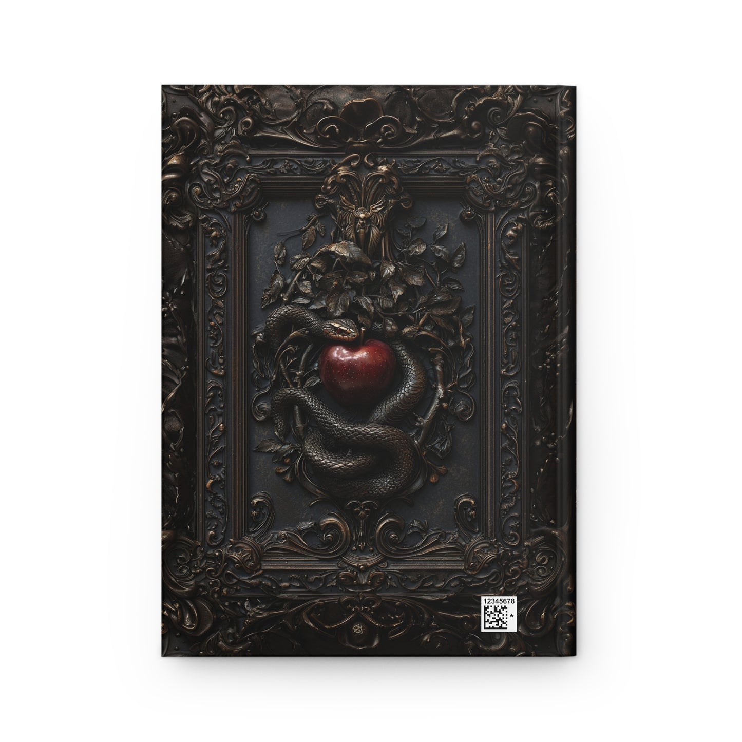 Venomous Temptation Journal - Snake and Apple Dark Art Design