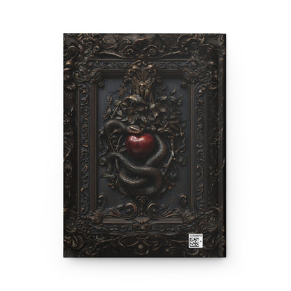 Venomous Temptation Journal - Snake and Apple Dark Art Design