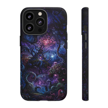 Trippy Psychedelic Alien Landscape Phone Case - Vibrant Abstract Design for iPhone, Samsung Galaxy and Google Pixel Devices